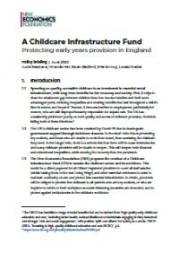 A Childcare Infrastructure Fund