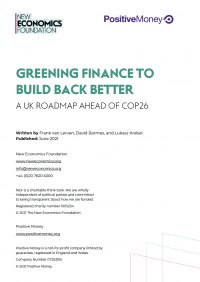 Greening finance to build back better